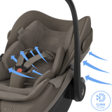 Maxi Cosi Fame 2026 Premium Family XL Travel System with Pebble Slide Pro Car Seat, Pearl XL Car Seat & Slide Pro Base - Oak Truffle 23