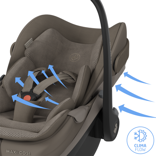 Maxi Cosi Fame 2026 Premium Family XL Travel System with Pebble Slide Pro Car Seat, Pearl XL Car Seat & Slide Pro Base - Oak Truffle 23