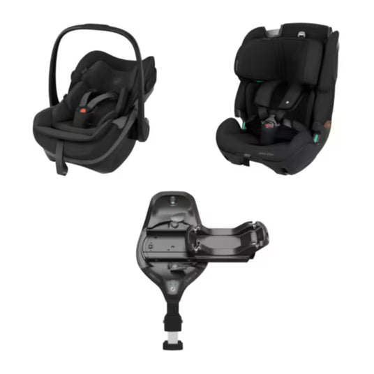 Maxi Cosi Fame 2026 Premium Family XL Travel System with Pebble Slide Pro Car Seat, Pearl XL Car Seat & Slide Pro Base - Onyx Black 15