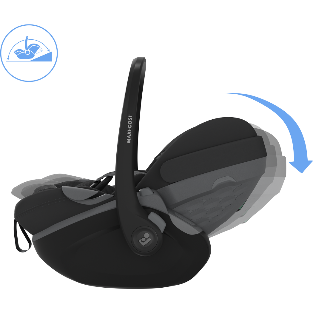 Maxi Cosi Fame 2026 Premium Family XL Travel System with Pebble Slide Pro Car Seat, Pearl XL Car Seat & Slide Pro Base - Onyx Black 23