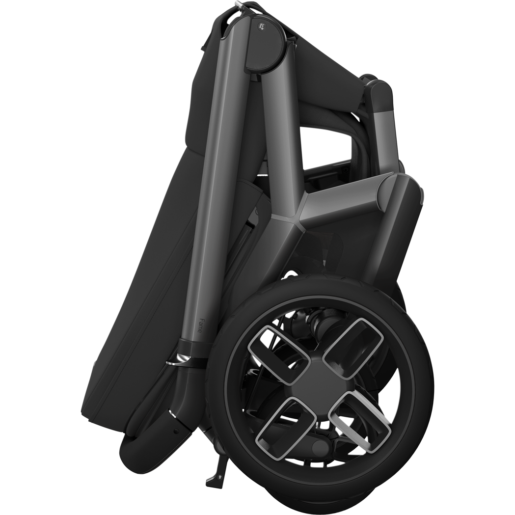 Maxi Cosi Fame 2026 Premium Family XL Travel System with Pebble Slide Pro Car Seat, Pearl XL Car Seat & Slide Pro Base - Onyx Black 4