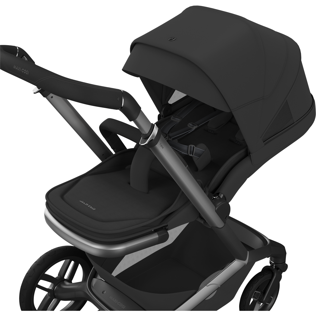 Maxi Cosi Fame 2026 Premium Family XL Travel System with Pebble Slide Pro Car Seat, Pearl XL Car Seat & Slide Pro Base - Onyx Black 7