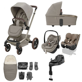 Maxi Cosi Fame 2026 Premium Family XL Travel System with Pebble Slide Pro Car Seat, Pearl XL Car Seat & Slide Pro Base - Sapphire Sand 1