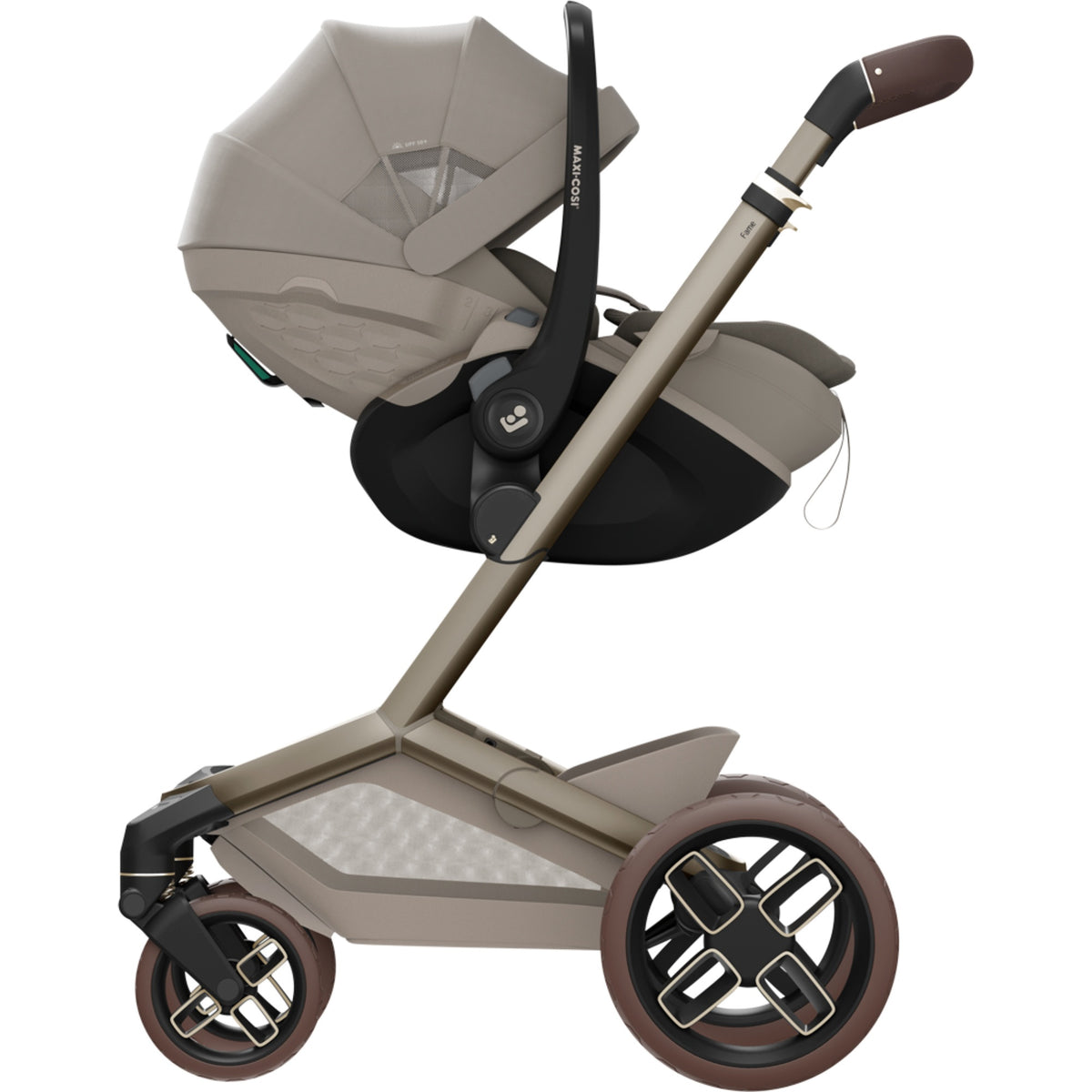 Maxi Cosi Fame 2026 Premium Family XL Travel System with Pebble Slide Pro Car Seat, Pearl XL Car Seat & Slide Pro Base - Sapphire Sand 16