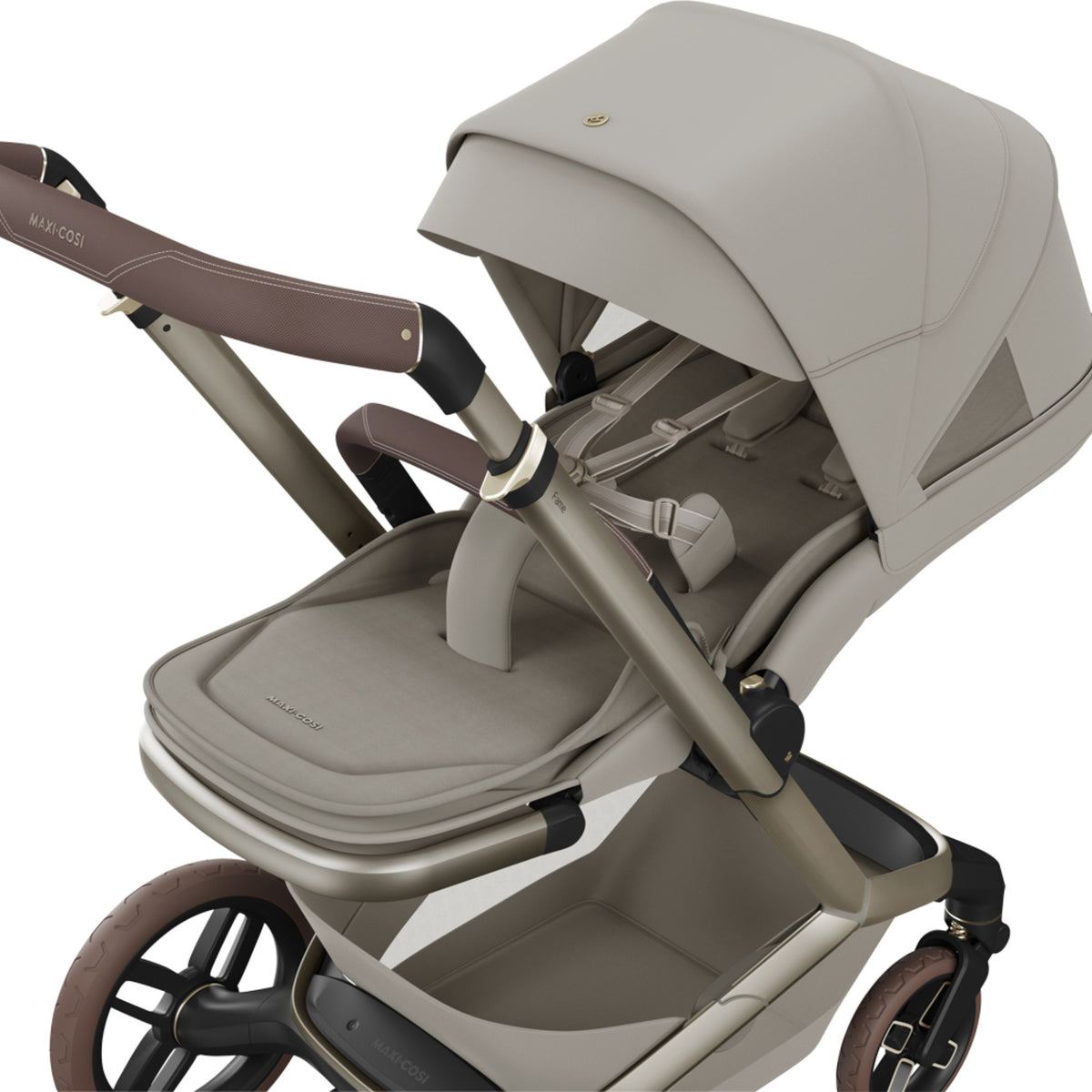 Maxi Cosi Fame 2026 Premium Family XL Travel System with Pebble Slide Pro Car Seat, Pearl XL Car Seat & Slide Pro Base - Sapphire Sand 3