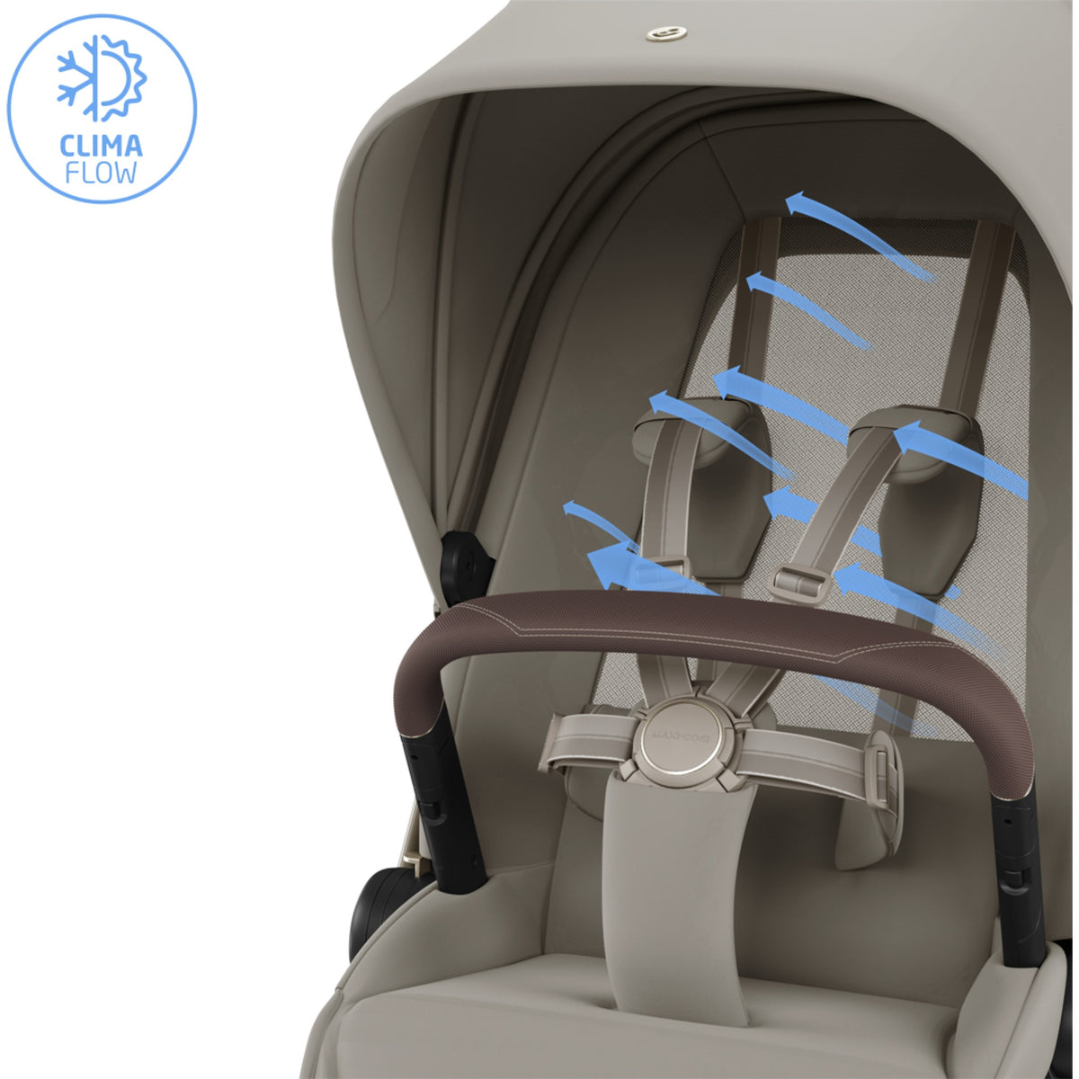 Maxi Cosi Fame 2026 Premium Family XL Travel System with Pebble Slide Pro Car Seat, Pearl XL Car Seat & Slide Pro Base - Sapphire Sand 7