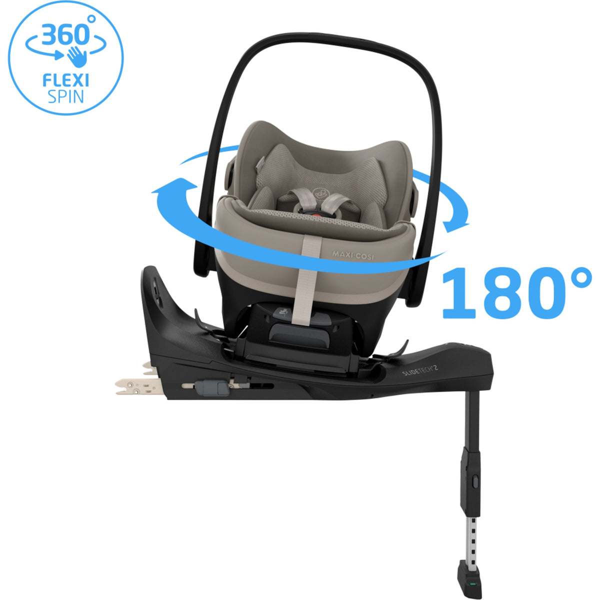 Maxi Cosi Fame 2026 Premium Travel System with Pebble Slide Pro & Slide Pro Base - Sapphire Sand 17