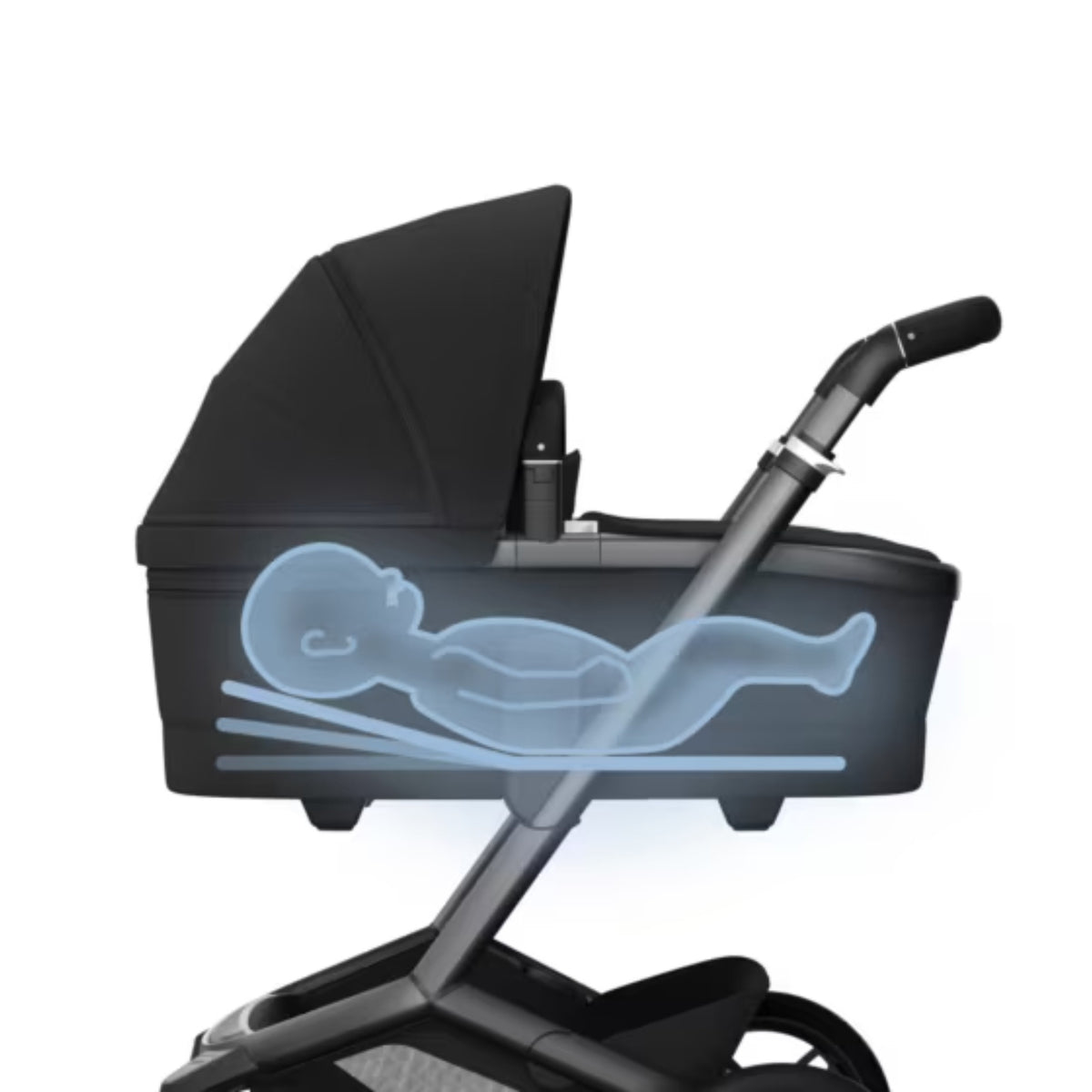 Maxi Cosi Fame 2026 Pushchair with Carrycot - Onyx Black 7