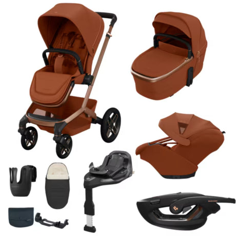 Maxi Cosi Fame 2026 Ultimate Travel System with Coral Slide Pro & Slide Pro Base - Copper Terra 1