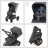 Maxi Cosi Fame 2026 Ultimate Travel System with Coral Slide Pro & Slide Pro Base - Moon Graphite 8