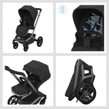 Maxi Cosi Fame 2026 Ultimate Travel System with Coral Slide Pro & Slide Pro Base - Onyx Black 16