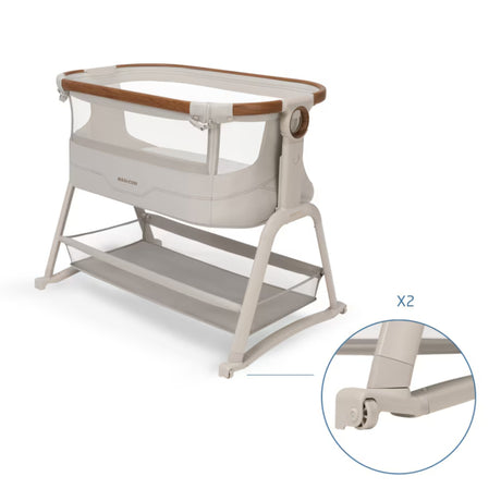 Maxi Cosi Iora Plus Bedside Crib - Elegance Beige  3