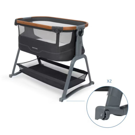 Maxi Cosi Iora Plus Bedside Crib - Elegance Graphite 3