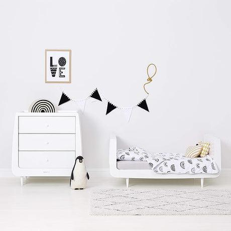 Snüz Cot Duvet Cover & Pillowcase Set - Mono Rainbow