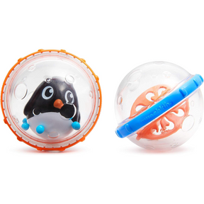 Munchkin Float & Play Bubble Balls Infant Bath Toy Rattle - 2 Pack 1