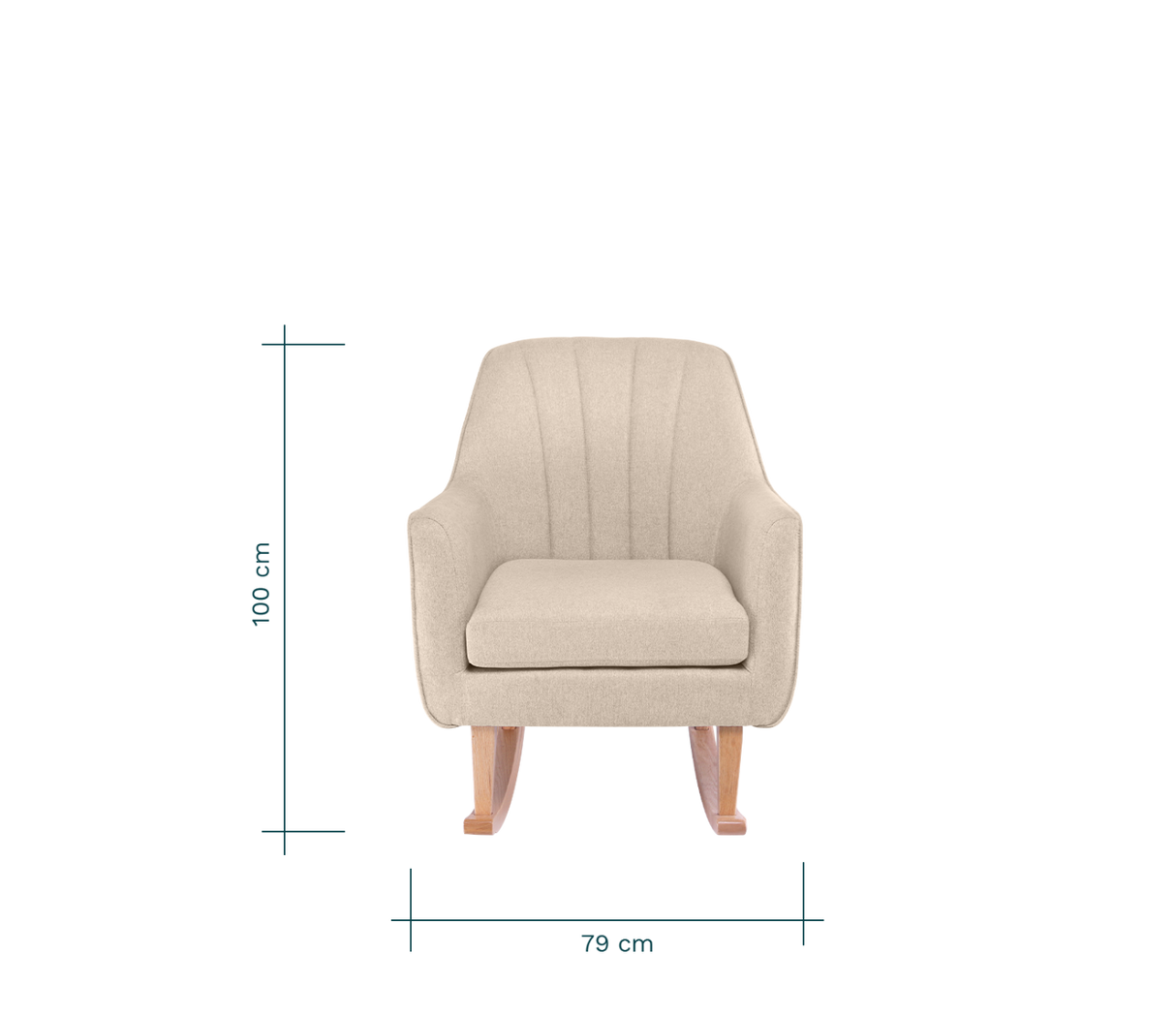 Tutti Bambini Noah Nursing Rocking Chair - Stone Natural