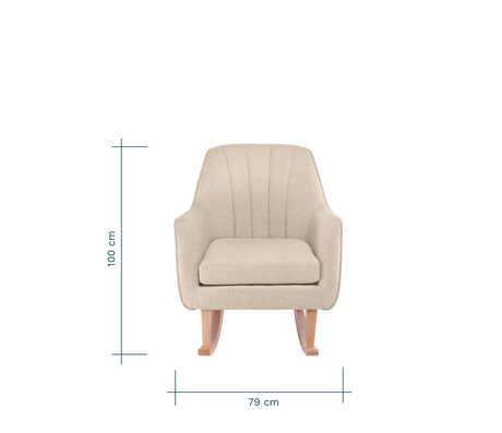 Tutti Bambini Noah Nursing Rocking Chair - Stone Natural