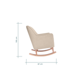 Tutti Bambini Noah Nursing Rocking Chair - Stone Natural