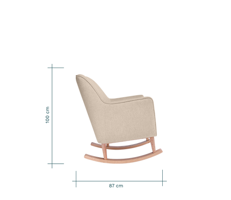 Tutti Bambini Noah Nursing Rocking Chair - Stone Natural
