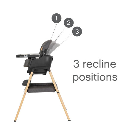 Tutti Bambini Nova Birth to 12 Years Complete Highchair Package - Grey & Oak