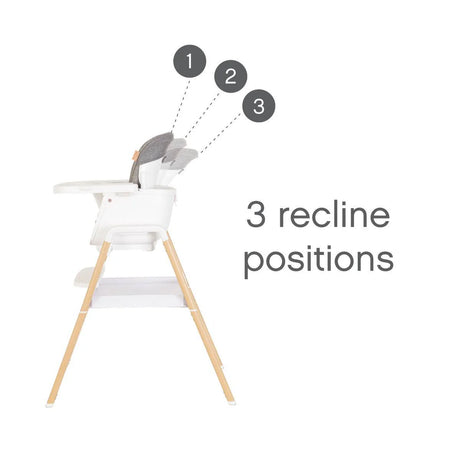 Tutti Bambini Nova Birth to 12 Years Complete Highchair Package - White & Oak