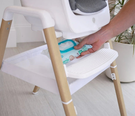 Tutti Bambini Nova Birth to 12 Years Complete Highchair Package - Scandinavian Walnut & Ecru