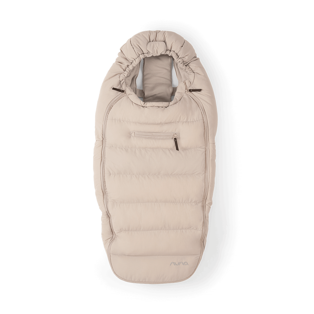 Nuna Winter Merino Wool Footmuff & Mittens Set - Biscotti