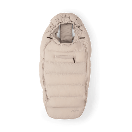 Nuna Winter Merino Wool Footmuff & Mittens Set - Biscotti