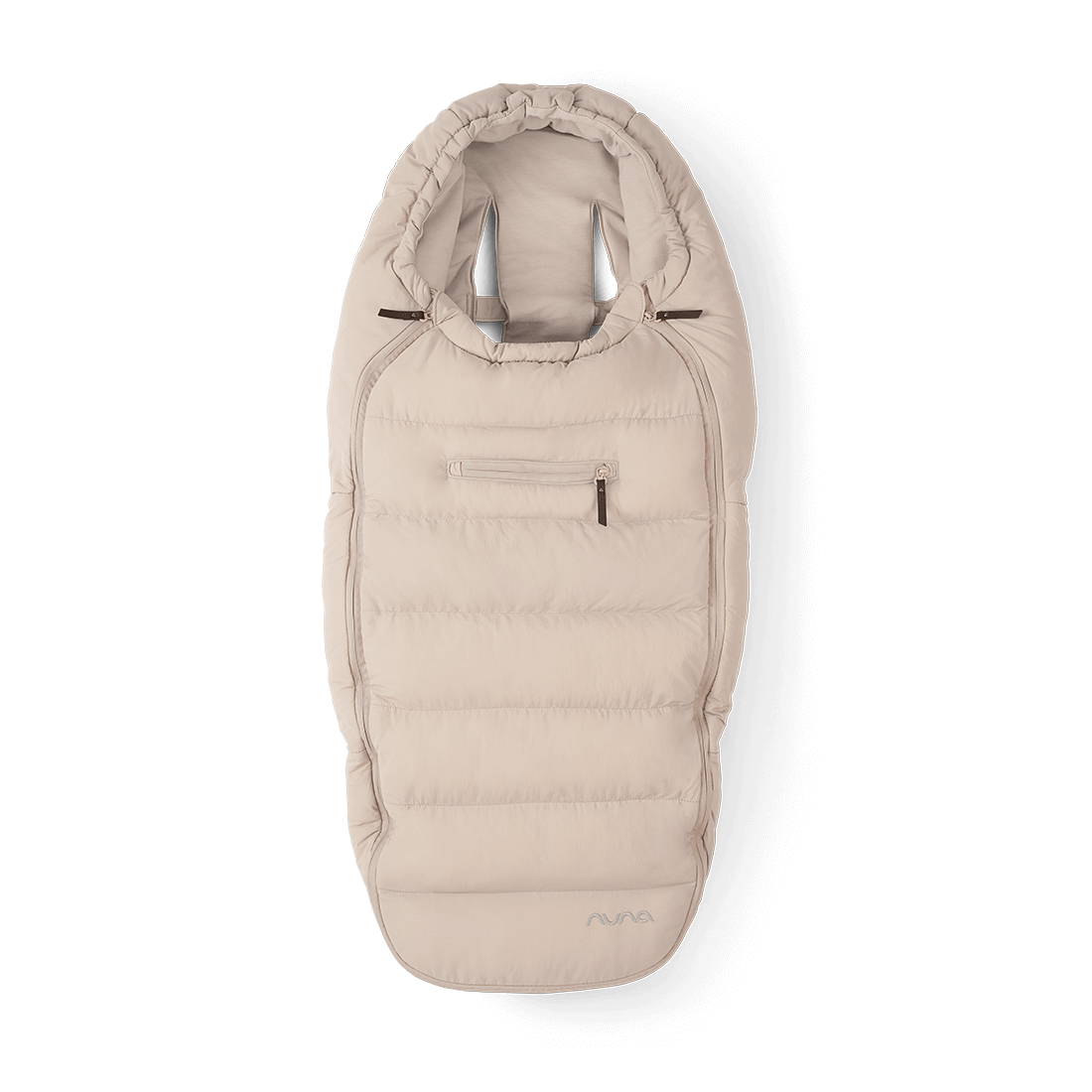 Nuna Winter Merino Wool Footmuff & Mittens Set - Biscotti