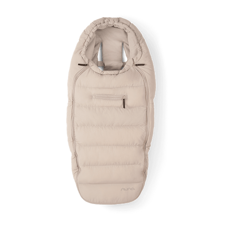 Nuna Winter Merino Wool Footmuff & Mittens Set - Biscotti