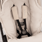 Nuna Winter Merino Wool Footmuff & Mittens Set - Biscotti