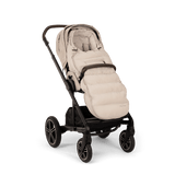 Nuna Winter Merino Wool Footmuff & Mittens Set - Biscotti