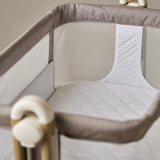 Obaby Cloud Bedside Crib - Nutmeg 2