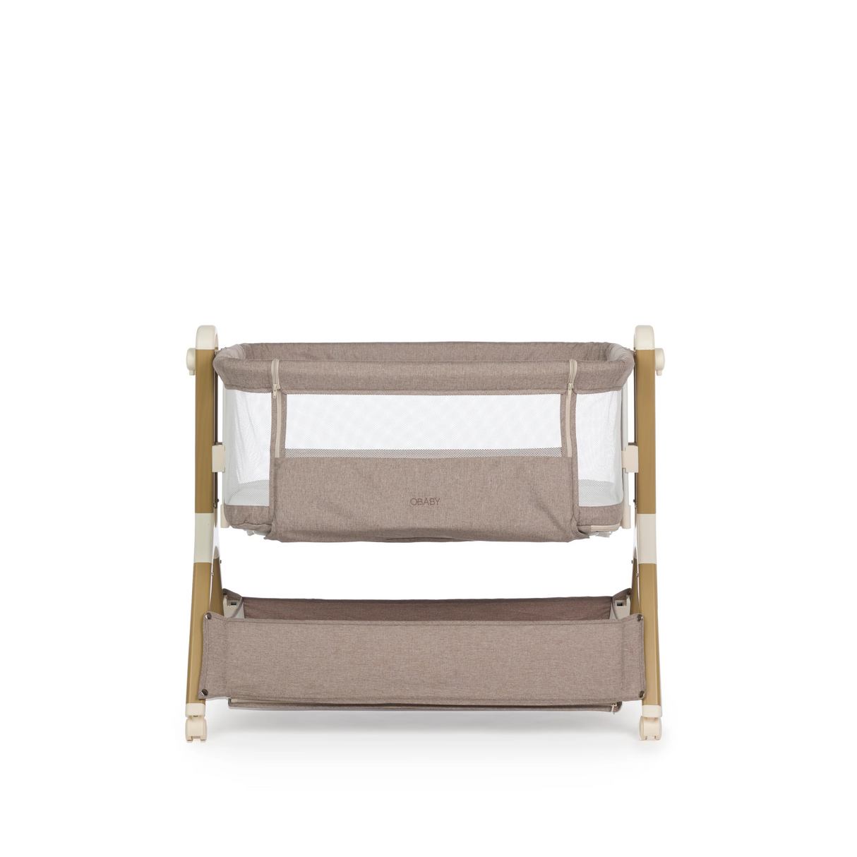 Obaby Cloud Bedside Crib - Nutmeg 7