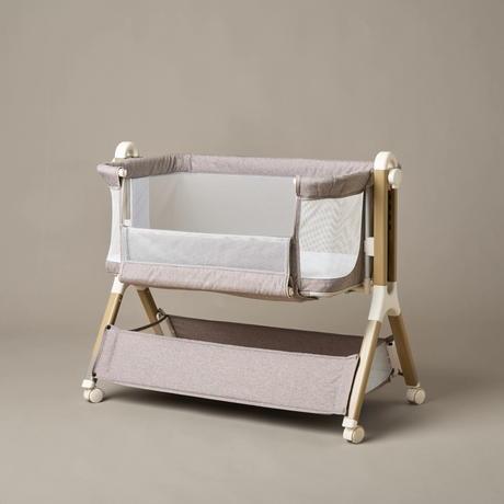 Obaby Cloud Bedside Crib - Nutmeg 8