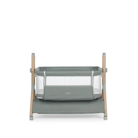 Obaby Cloud Bedside Crib - Sage 6