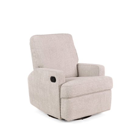 Obaby Madison Swivel Glider Recliner Chair - Chenille Marshmallow 1