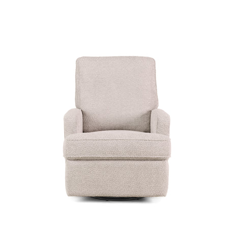 Obaby Madison Swivel Glider Recliner Chair - Chenille Marshmallow 10