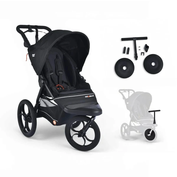 Out N About Nipper Compact Front Rider Bundle -Black 1