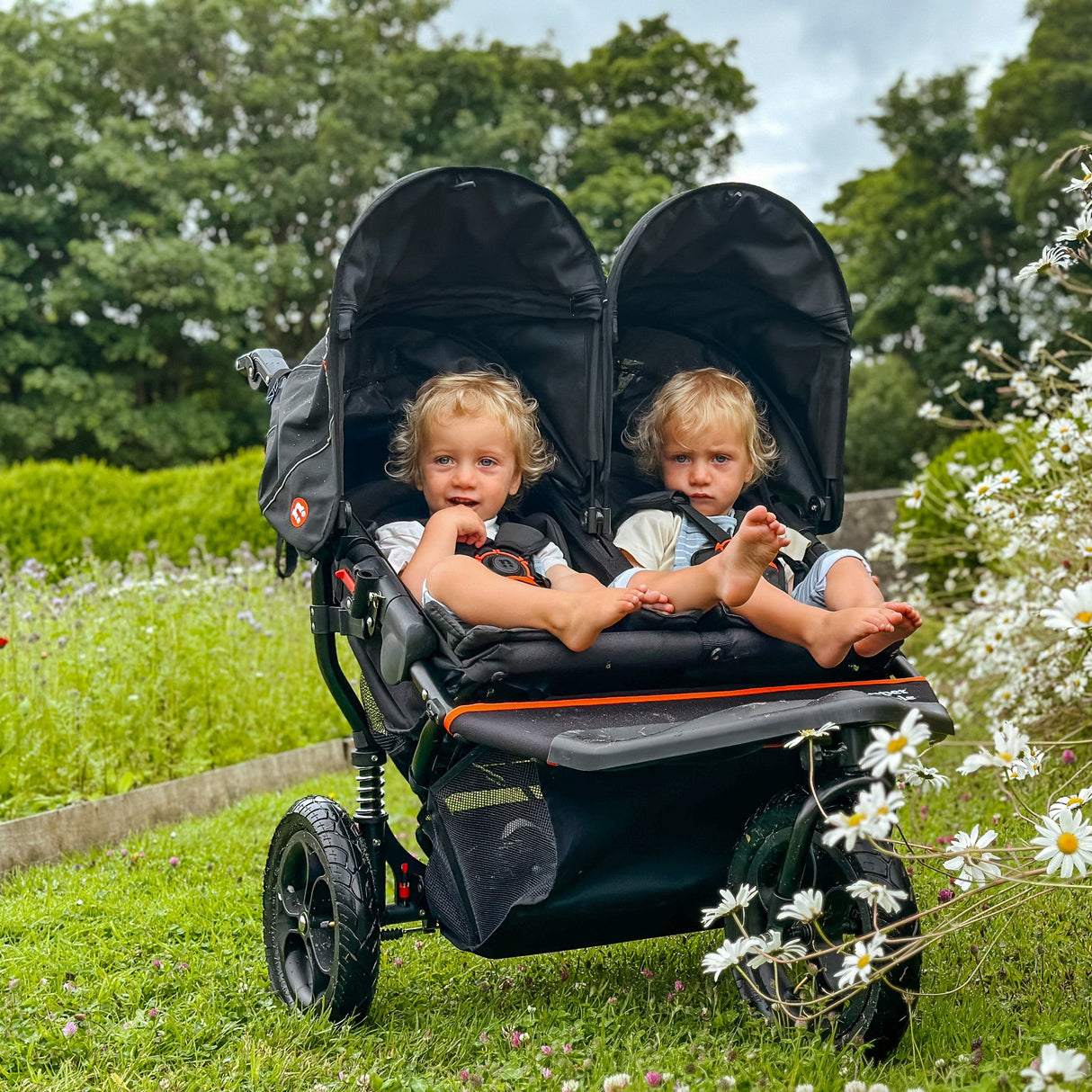 Out n About Nipper V5 Double Pushchair - Rocksalt Grey