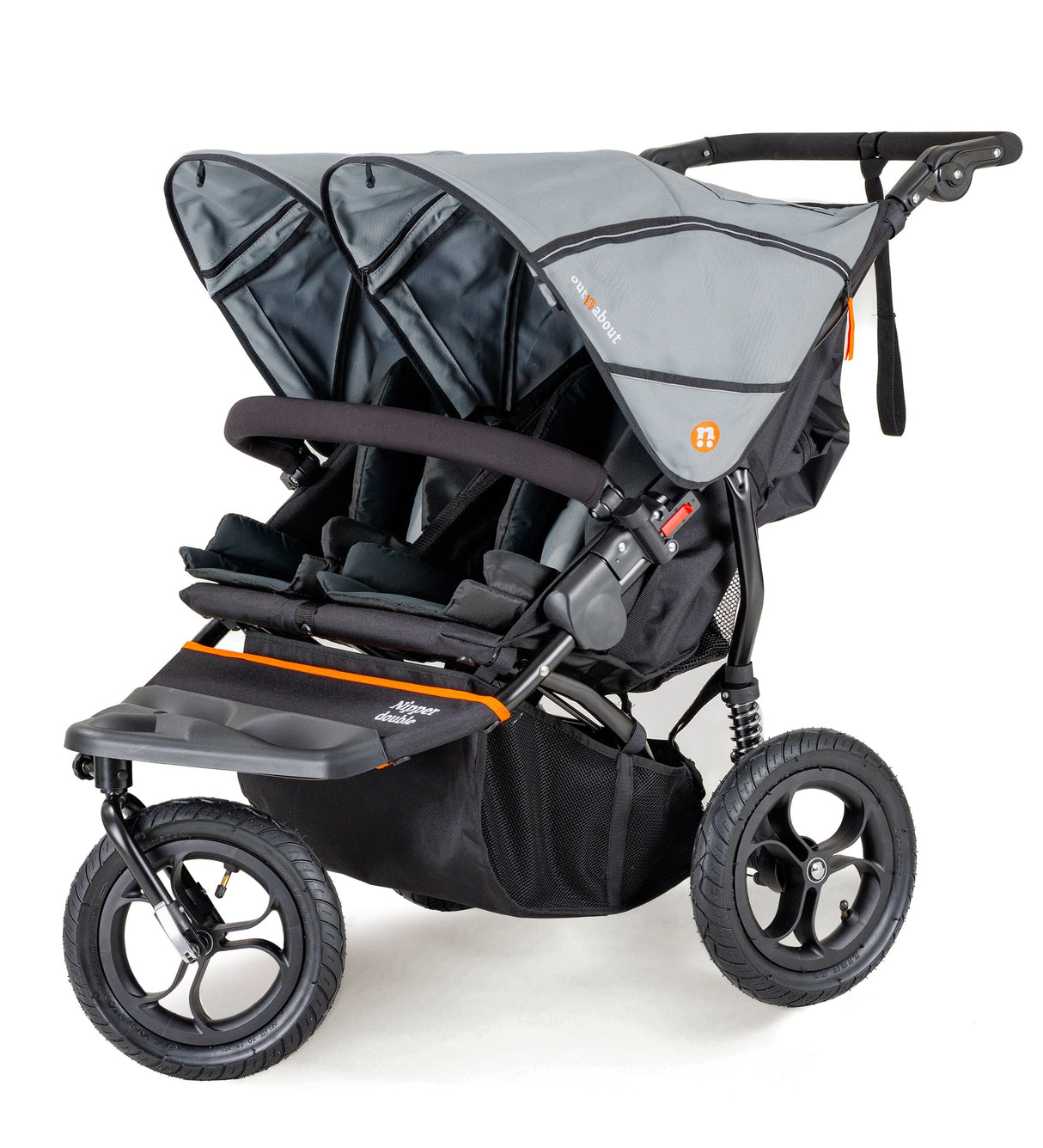 Out n About Nipper V5 Double Pushchair - Rocksalt Grey