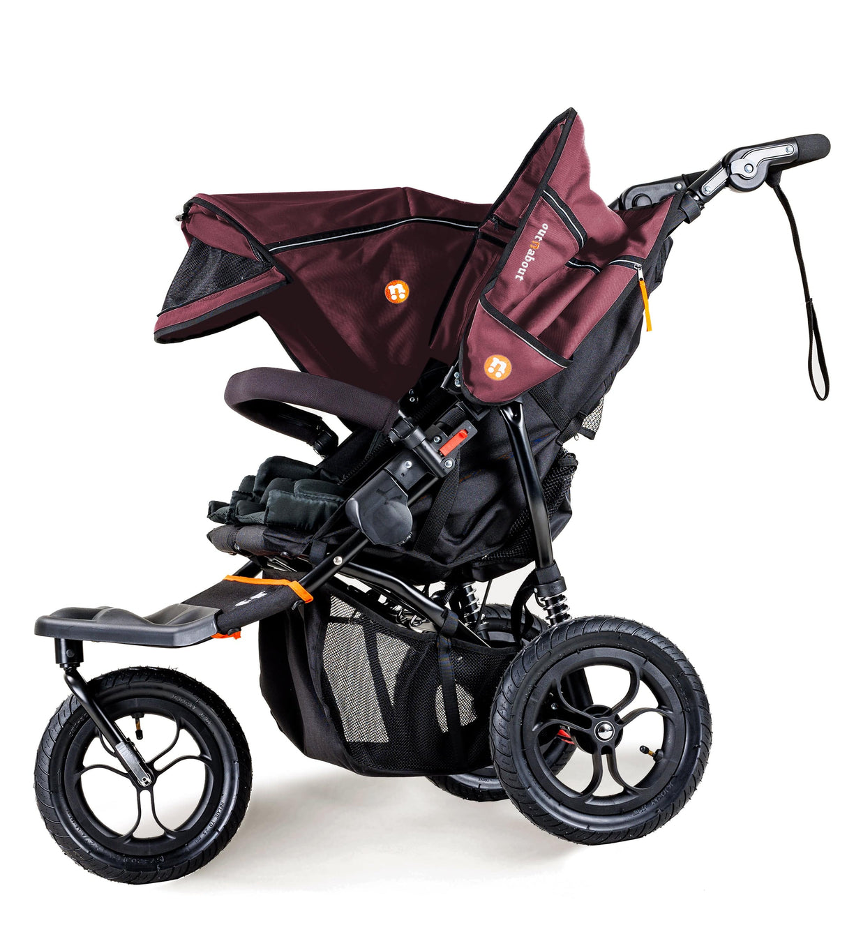 Out n About Nipper V5 Double Pushchair - Brambleberry Red