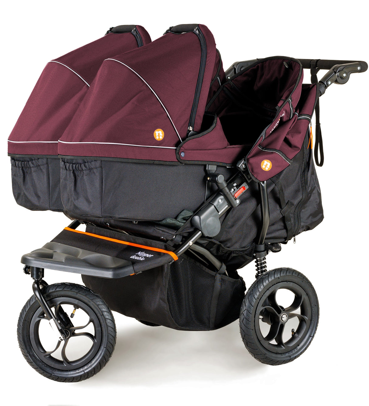 Out n About Nipper V5 Double Pushchair - Brambleberry Red