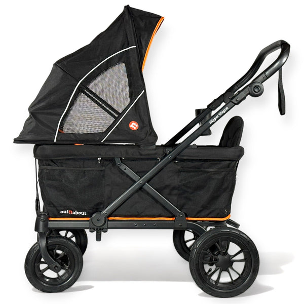 Out N About Nipper Stroller Wagon V6 - Summit Black