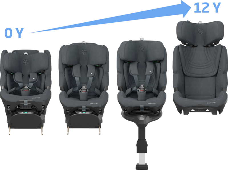 Maxi Cosi Pearl XL Slide Pro 2026 Car Seat - Authentic Graphite