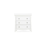 CuddleCo Clara 2 Piece Nursery Furniture Set with Cot Bed and Dresser - White