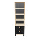CuddleCo Rafi Bookcase - Oak & Black