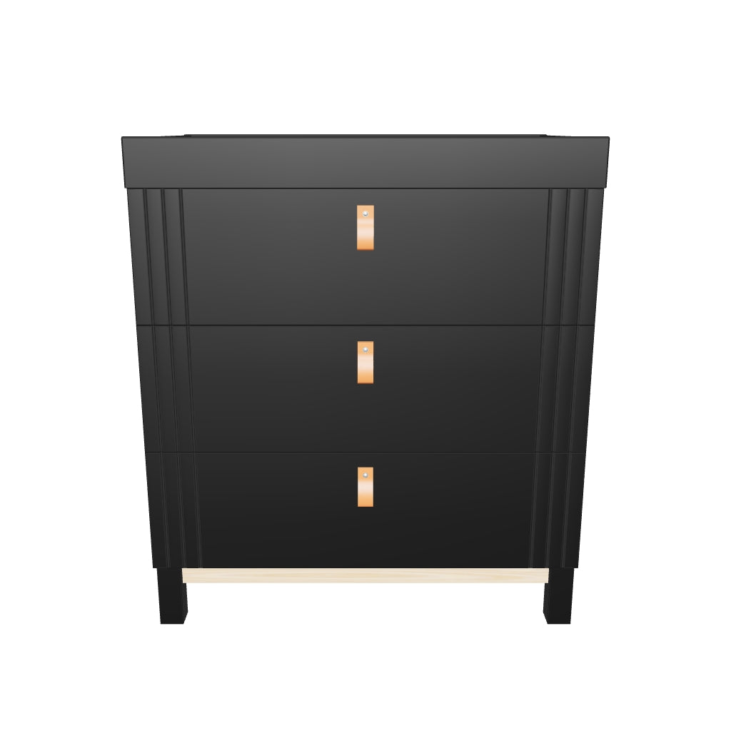 CuddleCo Rafi Dresser - Oak & Black