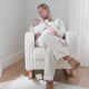 Cuddle Co Etta Faux Fur Nursing Chair - Cream