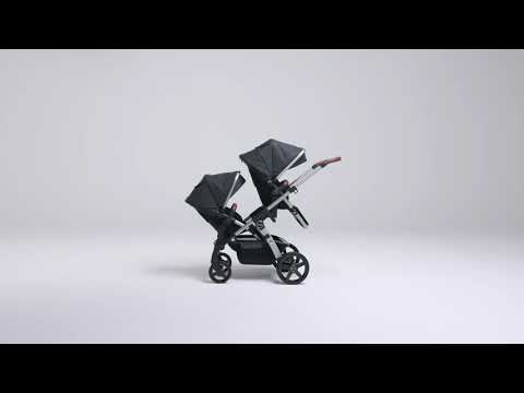 Silver Cross Wave 3 Single to Double Travel System with Dream Car Seat and ISOFIX Base - Onyx